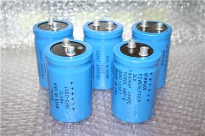 Sprague Powerlytic Capacitor 36D 18,000uf 25VDC +85C  