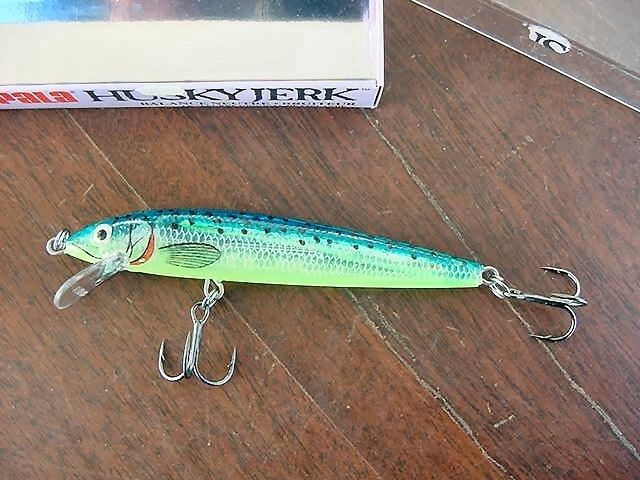 NEW RAPALA HUSKY JERK HJ10 GLASS BLUE MINNOW MADE IN IRELAND  