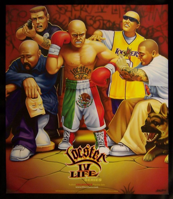 LIL LOCSTERS POSTER  Locster 4 Life Size 16x19 NEW  