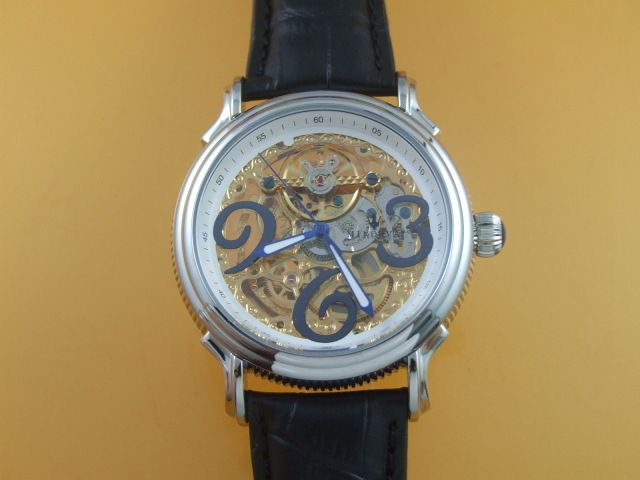 SS 4 Layer 3D Minorva Skeleton Automatic Wristwatch  