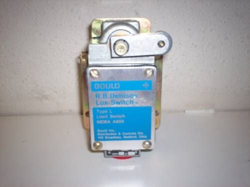 GOULD RB DENISON LOX SWITCH LIMIT NEMA A600 NL100W TR 1  