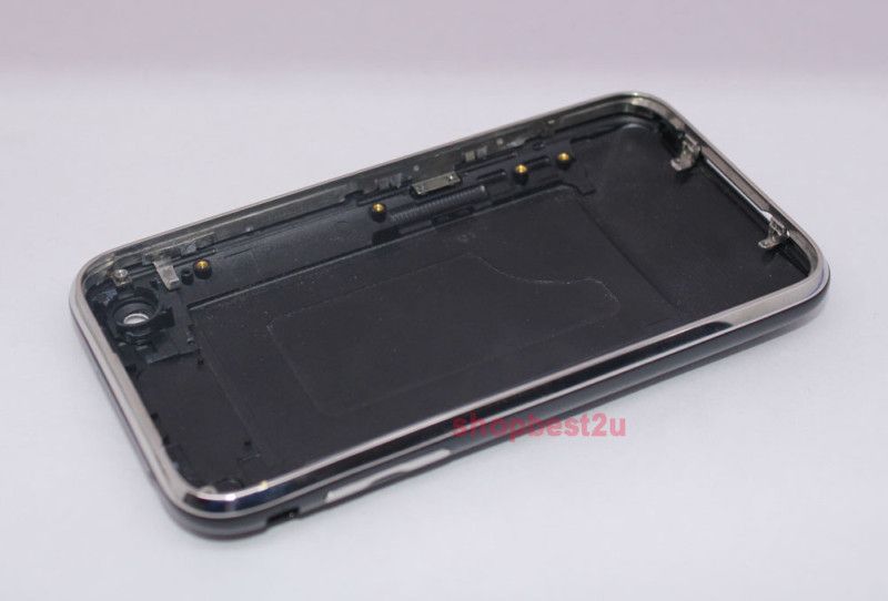 Black Back Housing Cover+Bezel Frame For Iphone 3G 8GB  