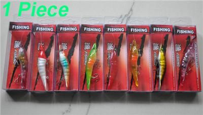 Piece Diving Sinking Fishing Hard Lure Baits 15g 8cm  