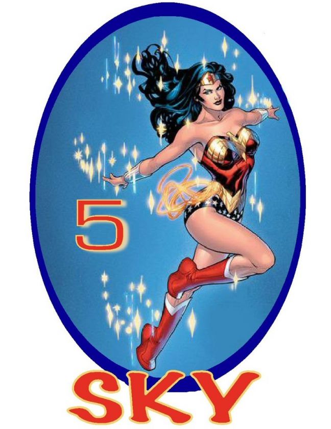 WONDER WOMAN BIRTHDAY T SHIRT and/or FAVORS  