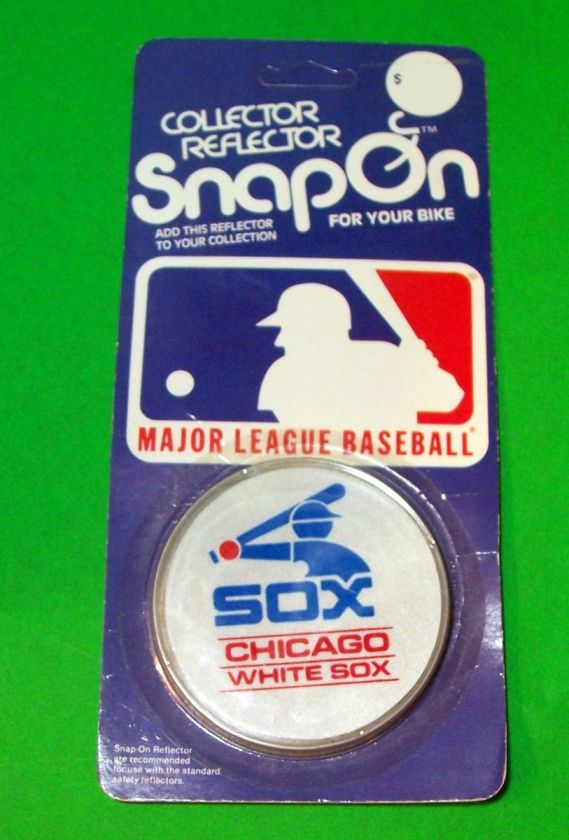 Snap On White Sox Bike Reflector     