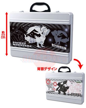 Pokemon BW Metal Attache Brief Case Zekrom Reshiram  