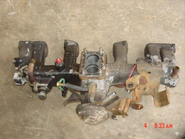 3237858 Jeep CJ 258 intake manifold 6 cyl 7 5 AMC 2 bbl CJ7 J10 J20 