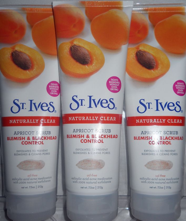 St.Ives Naturally Clear Apricot Scrub 7.5oz ea (you will receive 6 