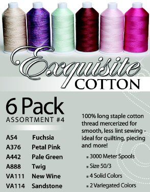 Exquisite 3000M Quilting Sewing Thread Assortment New  