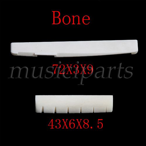 Acoustic Guitar Bone Nut and Solt Saddle For Guitar  