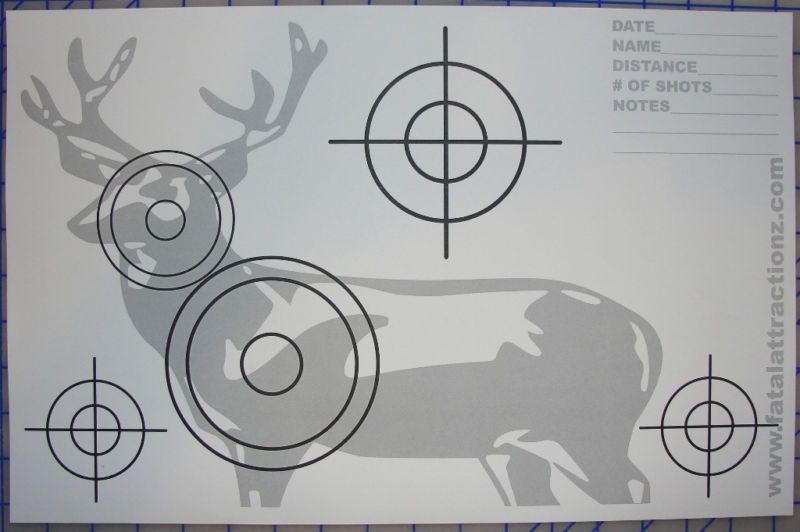   Targets 5 Pk Deer 11x17 Airsoft BB Gun Rifle pellet dart blow hand