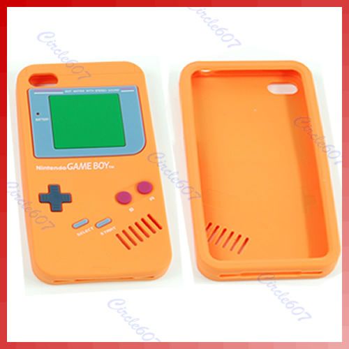   Silicone Case Cover Protector Game Boy For Apple iPhone 4 4G 4S  