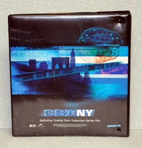 CSI NY Trading Card Binder Season One 1  