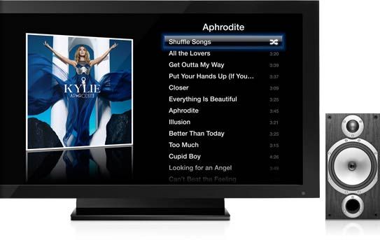 Apple TV plays your iTunes library from your computer