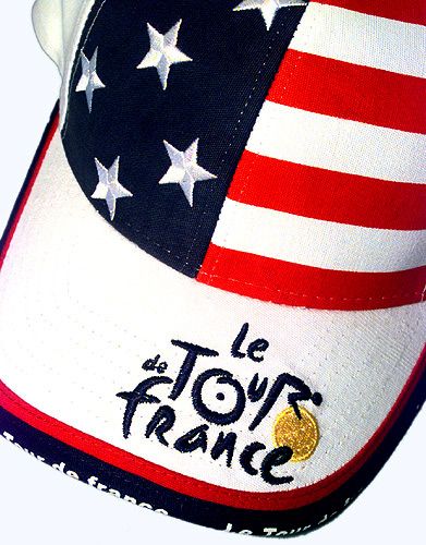   USA Cap Hat Lance Armstrong is back Logo TDF & US Flag Embroidered