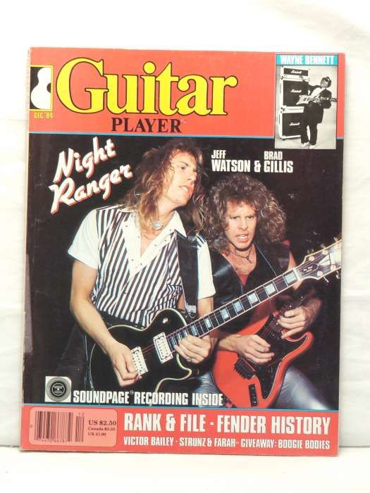 GUITAR PLAYER MAGAZINE NIGHT RANGER JEFF WATSON RARE  