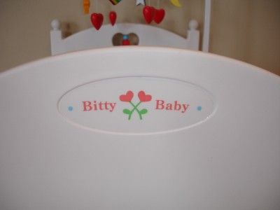 AMERICAN GIRL Bitty Baby doll Crib Bed Mobile Retired  