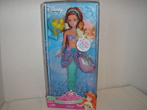 DISNEY PRINCESS BATH BEAUTY ARIEL COLOR CHANGING DOLL  