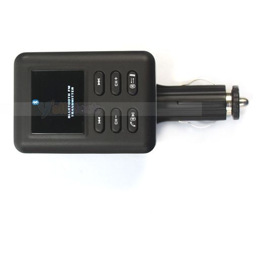 Bluetooth Car Kit FM Transmitter  Player Steering Wheel USB SD MMC 