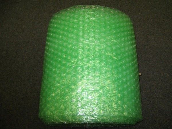 RECYCLED LG GREEN BUBBLE WRAP, 1/2 12X250 SHIPS FREE  