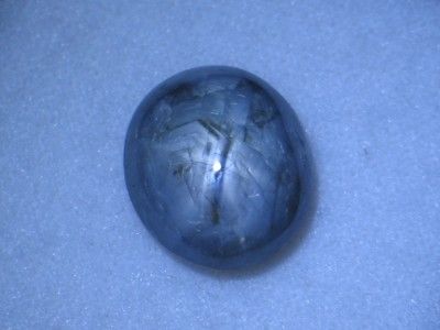 42.43CT STUNNING UNHEATED BLUE GREY BURMA STAR SAPPHIRE  