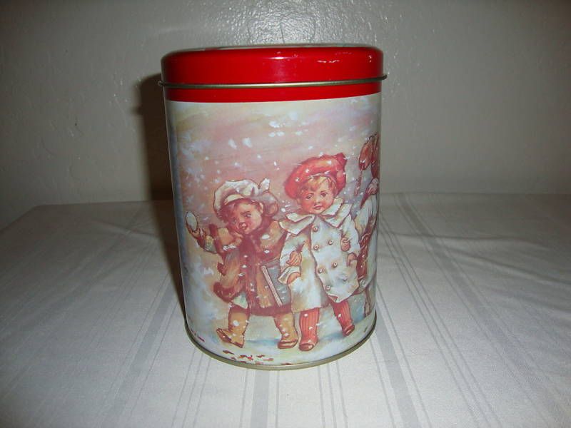 Campbells Soup Type Kids Metal Tin Container L@@K  