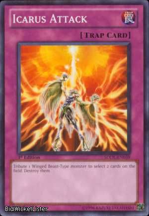 3x SDDL EN039 Icarus Attack (C) Yugioh Card (Mint)  