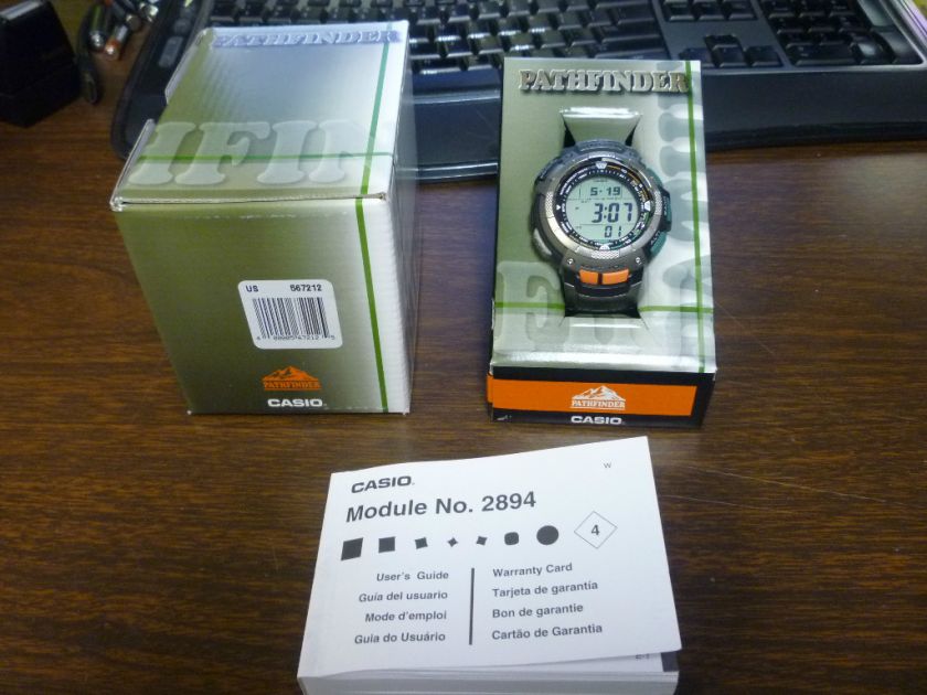 Casio PAG 80 Pathfinder Solar Watch 2894 Comp Alti ~~~~~ 