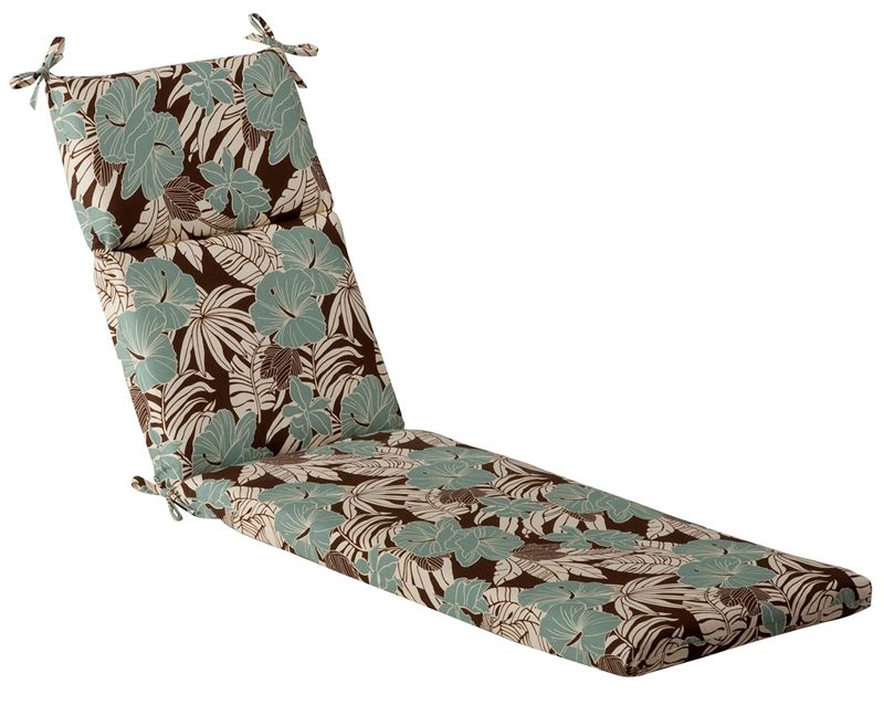 OUTDOOR PATIO CHAISE LOUNGE CUSHION   RETRO TROPIC 762152090444  