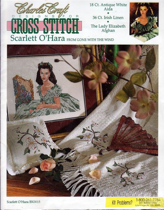   THE WIND SCARLETT OHARA CROSS STITCH KIT CHARLES CRAFT DESIGNS  