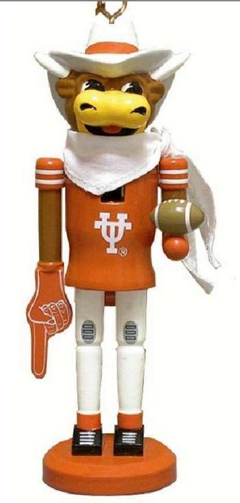 THE UNIV OF TEXAS LONGHORN MASCOT NUTCRACKER ORNAMENT  