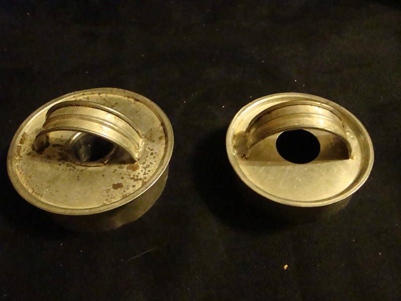 pair vintage metal donut cutters  OLD  