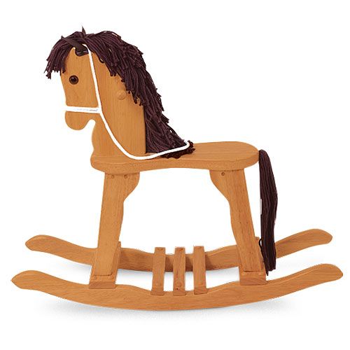 Kidkraft Kids Wooden Derby Rocking Wood Horse Honey  