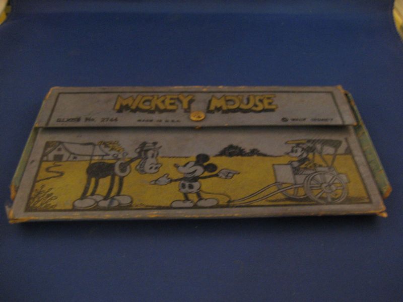 Mickey Mouse Dixon Pencil Box # 2744  1930s  