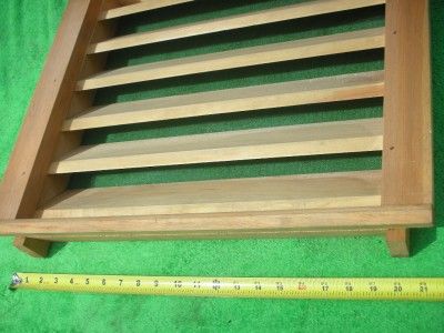 WOOD FLUSH MOUNT ATTIC GABLE LOUVER WALL VENT 19 1/2  