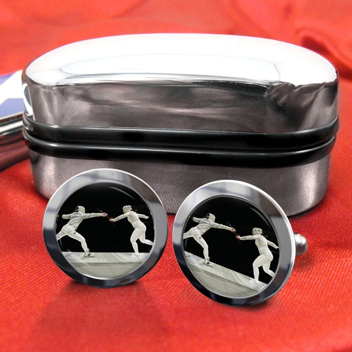 Fencing (Foil, Épée, Sabre) Cufflinks Mens Gift  