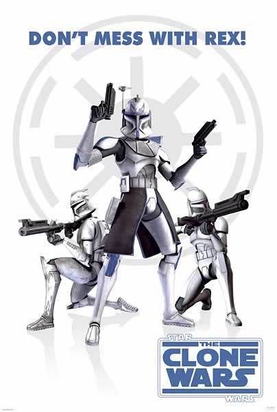 STAR WARS THE CLONE WARS MOVIE POSTER (REX) (27 X 40)  