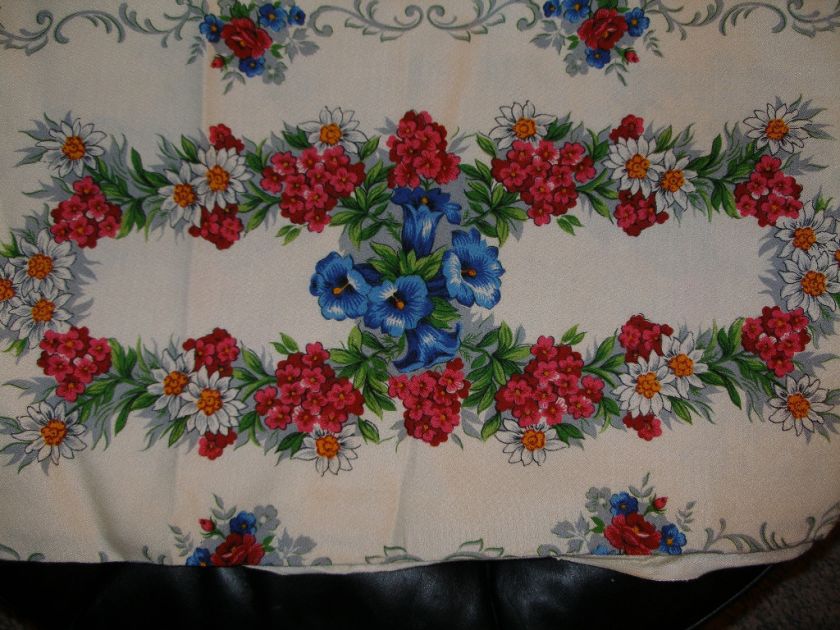 German Tablecloth Floral Heros KunsAlerdruck Needs Pressing NWOT Mint 