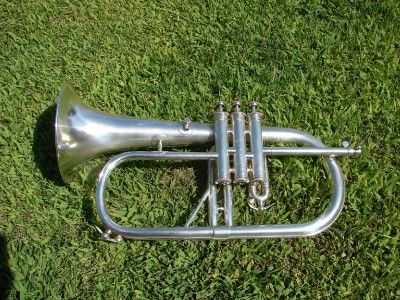 VTG. ANTOINE COURTOIS BREVETE FLUGELHORN  1960S SATIN  