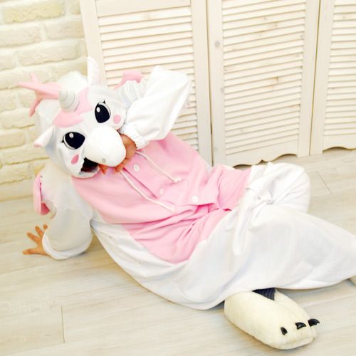 SWEETHOLIC Kigurumi Halloween body Costume Pink Unicorn  