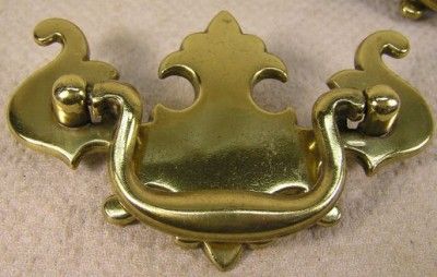 12 Vintage Brass Handle Pull Cabinet Furniture Hardware 3 1/4  