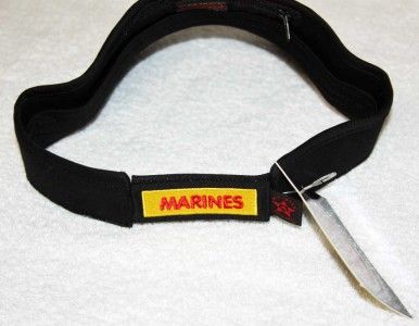 USMC Deluxe Visor Cap Hat 3D Logo Security Pocket NWT  