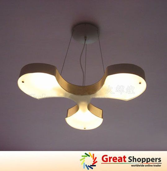 New Clover Glass Shade Ceiling Light Pendant Lamp Lighting Fixture 