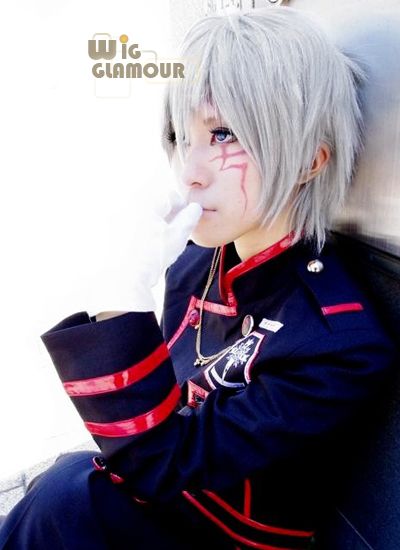 Gray Man Allen Walker Stunning Stylish Grey Short Cosplay Hair Wig 