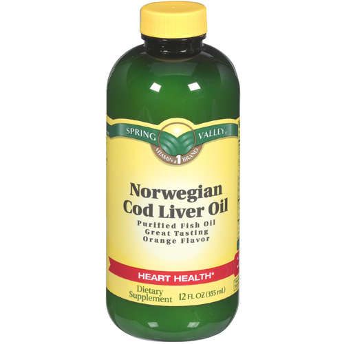 Norwegian Cod Liver Oil, Orange, 12 oz   Spring Valley  