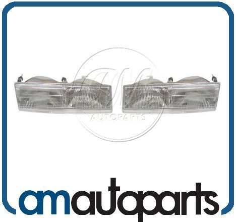   Marquis Cougar Headlights Headlamps Pair Set LH Left & RH Right  