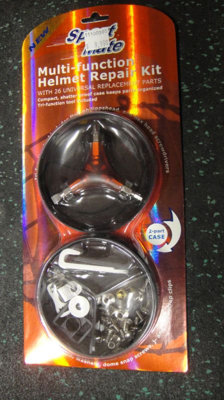 NEW SportMate Coach Hockey Helmet Repair Kit & Case  