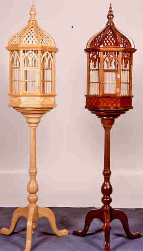 Victorian Pedestal Birdcage Woodworking Plans by Forrest Street 