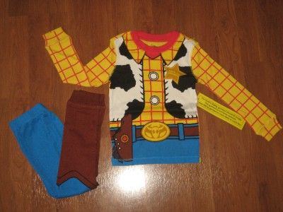 Disney Toy Story WOODY Costume PAJAMAS Child Size 6 NEW 449811347667 