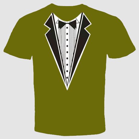 Tuxedo T shirt Emo Funny Crazy Cool Halloween Wedding Groom Porm Gift 